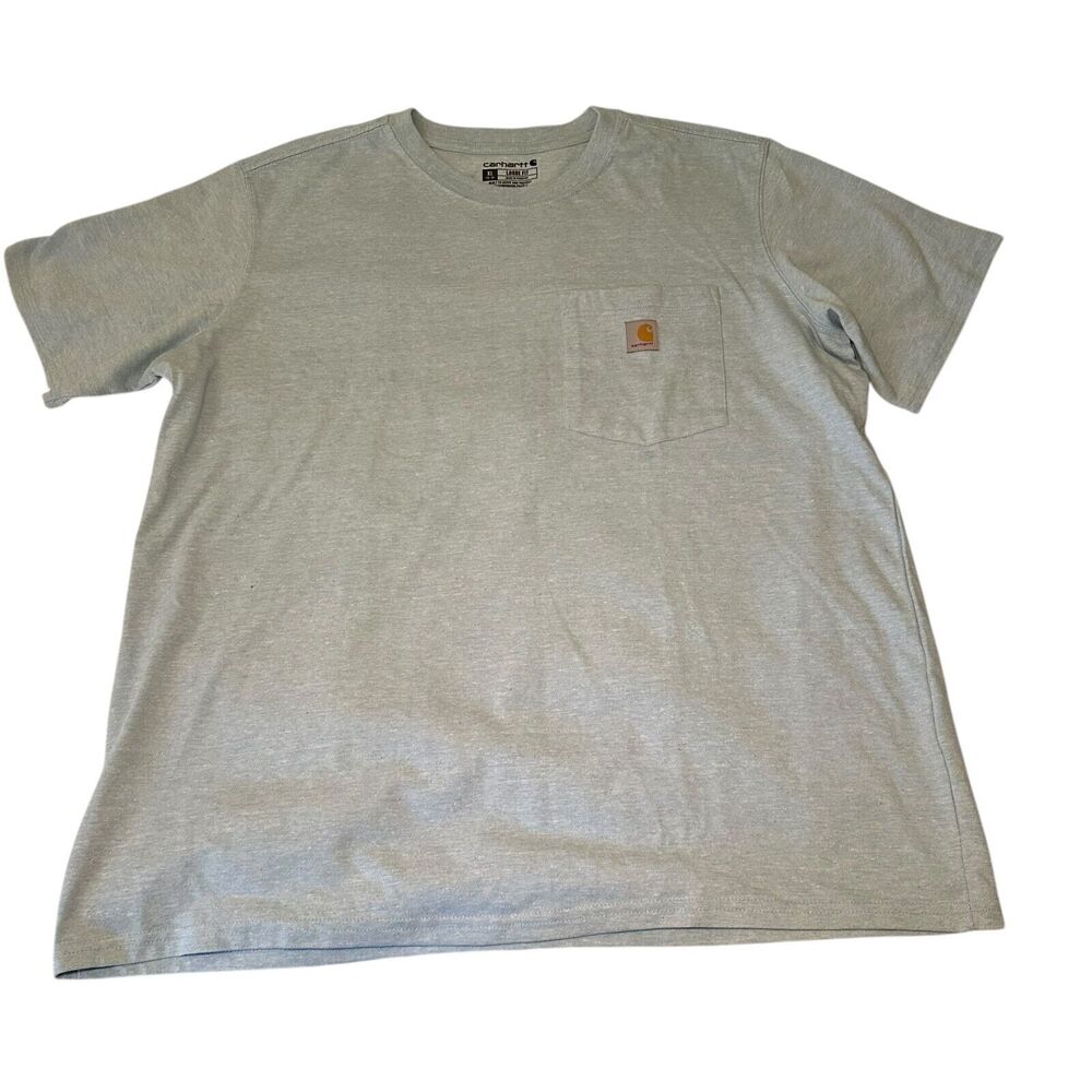 Carhartt Loose Fit Construction Workwear T Shirt Men's Size XL Blue Mediumweight